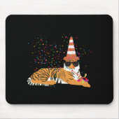 Tiger Partying Animals Having A Party Muismat (Voorkant)