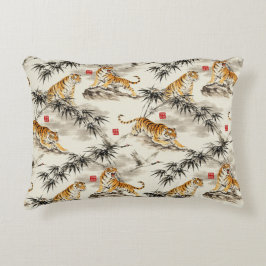 Tiger pattern accent kussen