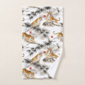 tiger pattern bad handdoek (Handdoek)