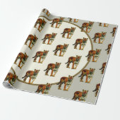 Tiger Pattern  Elegant Cadeaupapier (Uitgerold)