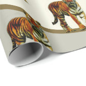 Tiger Pattern  Elegant Cadeaupapier (Rol Hoek)