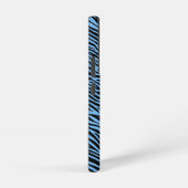 Tiger Pattern in Light Blue with Tiger Samsung Galaxy Hoesje (Rechterkant)