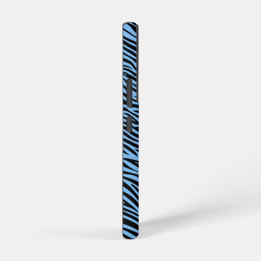 Tiger Pattern in Light Blue with Tiger Samsung Galaxy Hoesje (Rechterkant)