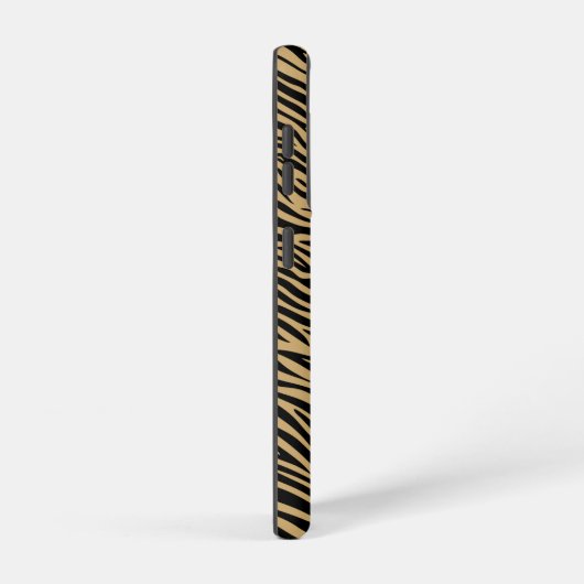 Tiger Pattern in Light Brown with Tiger Samsung Galaxy Hoesje (Rechterkant)