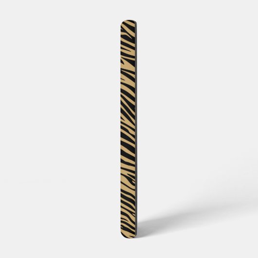 Tiger Pattern in Light Brown with Tiger Samsung Galaxy Hoesje (Linkerkant)