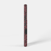 Tiger Pattern in Red and Gray with Name Samsung Galaxy Hoesje (Rechterkant)