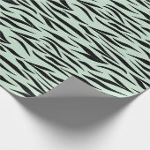 Tiger Pattern Jubileum Menthol Green Naadloos Cadeaupapier (Hoek)