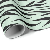 Tiger Pattern Jubileum Menthol Green Naadloos Cadeaupapier (Rol Hoek)