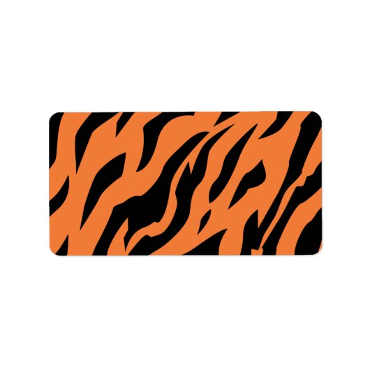 Tiger Pattern Print Label (Voorkant)