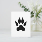 Tiger Paw-afdrukken Briefkaart (Staand voorkant)