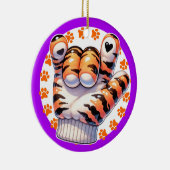 Tiger Paw ASL I LOVE YOU - SEE BACK! Keramisch Ornament (Rechts)