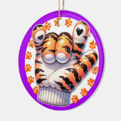 Tiger Paw ASL I LOVE YOU - SEE BACK! Keramisch Ornament (Links)