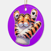 Tiger Paw ASL I LOVE YOU - SEE BACK! Keramisch Ornament (Links)