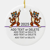 Tiger Paw ASL I LOVE YOU - SEE BACK! Keramisch Ornament (Achterkant)