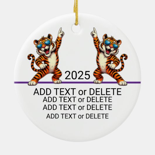 Tiger Paw ASL I LOVE YOU - SEE BACK! Keramisch Ornament (Achterkant)