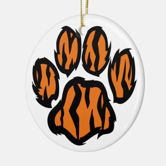 Tiger Paw Keramisch Ornament (Links)