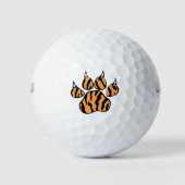 Tiger Paw Print Golfballen (Voorkant)