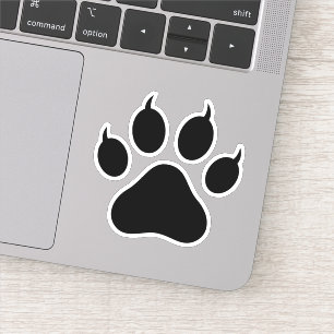 Tiger Paw Print Sticker