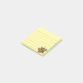 Tiger Paw Print Tekening Lined 3x3 Post-it® Notes (Schuin)