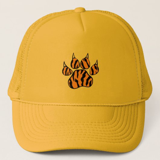 Tiger Paw Print Trucker Pet (Voorkant)
