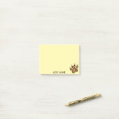 Tiger Paw Tekening Schattigee Aangepaste Naam Opme Post-it® Notes (Op bureau)