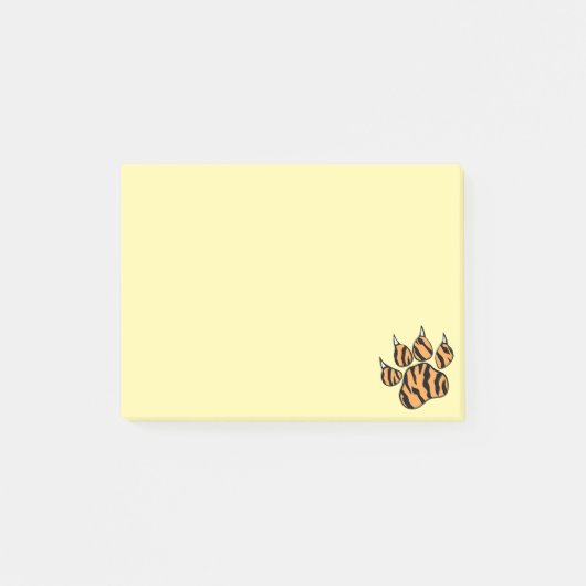 Tiger Paw Tekening Schattigee notities Post-it® Notes (Voorkant)