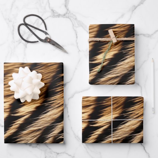 "Tiger Pelt" Inpakpapier Vel (Voorkant)