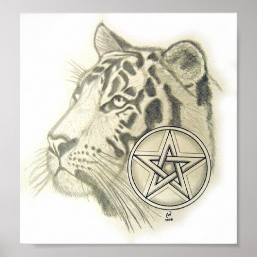 Tiger Pentacle Poster (Voorkant)