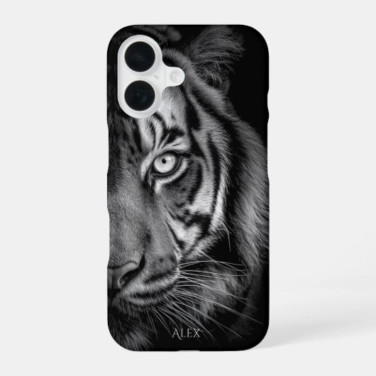 Tiger Phone Case – Customizable iPhone 16 Hoesje (Achterkant)