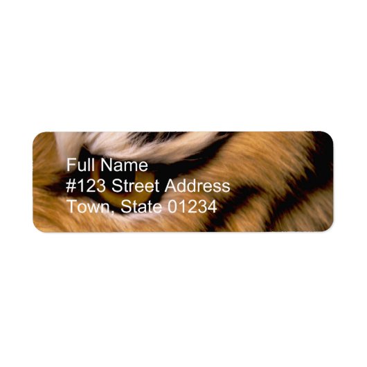 Tiger Photo Return Label (Voorkant)