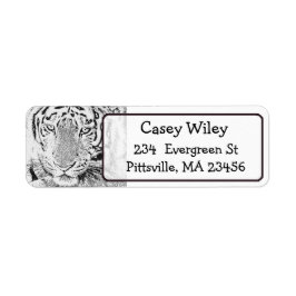 Tiger Photo Return Label