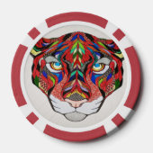 Tiger Poker Chip (Achterkant)