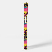 Tiger Pop Art Pattern in roze, geel en blauw Case-Mate iPhone Case (Achterkant / Rechts)