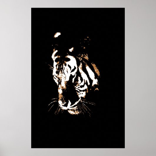 Tiger Pop Art Poster (Voorkant)