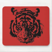 Tiger Pop Art Red Black Muismat (Voorkant)