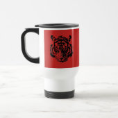 Tiger Pop Art Red Black Reisbeker (Links)