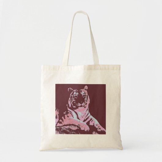 Tiger Pop Art Tote Bag (Voorkant)
