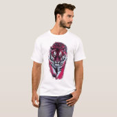 Tiger portrait, animal graphic tshirt (Voorkant volledig)