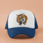 Tiger Portrait Faux Sequin look Trendy Trucker Pet<br><div class="desc">Dit ontwerp kan worden gepersonaliseerd door de optie Ontwerp bewerken te kiezen. U kunt ook overstappen op andere items. Neem contact met mij op via colorflowcreations@gmail.com of gebruik de chatoptie bovenaan de pagina als u dit ontwerp op een ander product wilt hebben of hulp nodig hebt bij dit ontwerp. Ik...</div>
