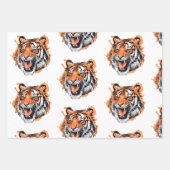 Tiger Portrait Inpakpapier Vel (Voorkant 3)