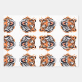 Tiger Portrait Inpakpapier Vel (Voorkant)
