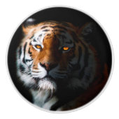 Tiger Portrait Keramische Knop (Voorkant)