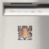 Tiger Portrait Magneet (Insitu (Vaatwasser))