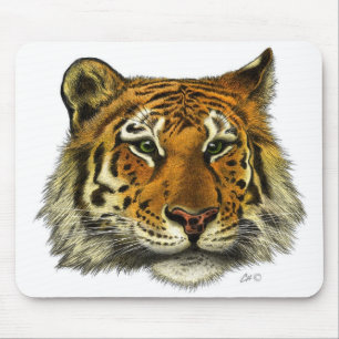 Tiger Portrait Muismat