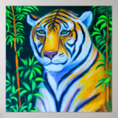 Tiger Portrait Poster (Voorkant)