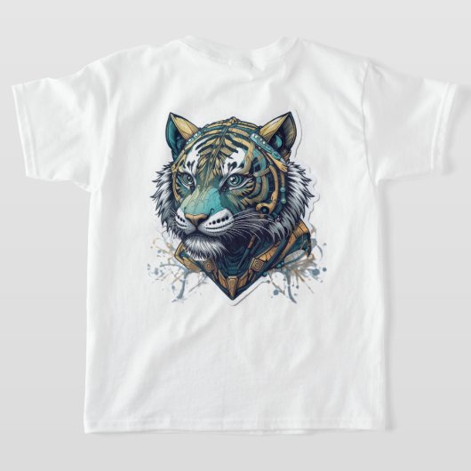 Tiger Portrait T-shirt (Laag Achter)