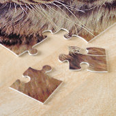 Tiger portretfoto met zonsondergang legpuzzel (Zijkant)