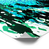 Tiger Poster Art - Kleurrijke tijgerogen (Hoek)