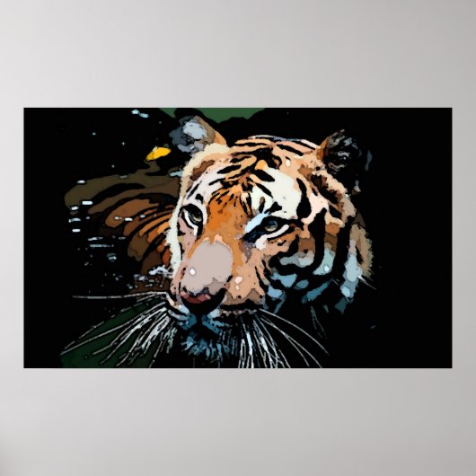 Tiger Poster Print - Pop Art Posters (Voorkant)
