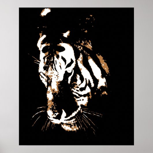 Tiger Poster print - Posters voor Pop met meer gez (Voorkant)